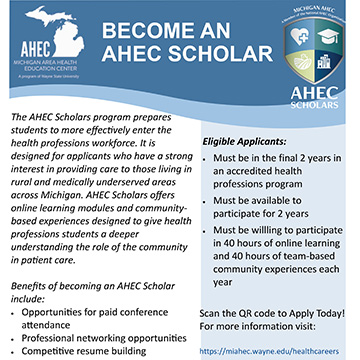 Find out more about AHEC Scholars